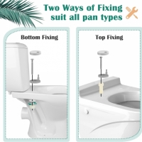 Capac toaleta cu inchidere silentioasa, alb, Vivo WTS-070